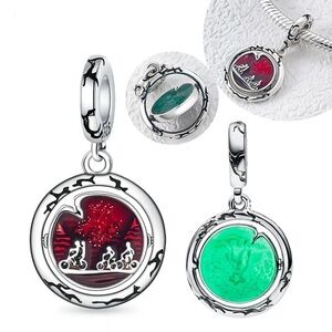 1pcs Pandora x Netflix Logos Stranger Things Charm Sterling Silver D&D Horror